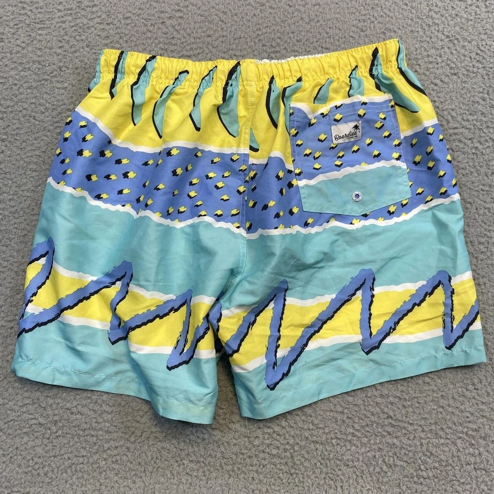 Boardies Swim Shorts Mens XL Multicolor‎ Tropical Beach Aloha Lined NWT